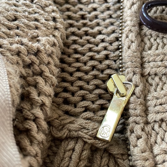 Michael Kors Poncho Cape Cardigan Sweater with zipper & toggles size Medium - Picture 14 of 16